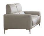 Glenmark 2-Pc Taupe Leatherette Sofa Set