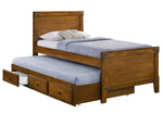 Granger Rustic Honey Wood Twin Captain's Bed with Trundle