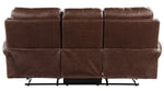 Granville Brown Microfiber Manual Recliner Sofa