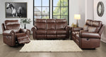 Granville Brown Polished Microfiber Power Recliner