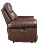 Granville Brown Polished Microfiber Power Recliner