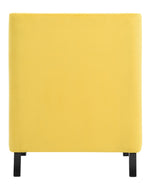 Grazioso Yellow Velvet Fabric Accent Chair