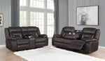 Greer 2-Pc Dark Brown Manual Recliner Sofa Set