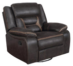 Greer 3-Pc Dark Brown Manual Recliner Sofa Set