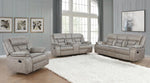 Greer 3-Pc Taupe Manual Recliner Sofa Set