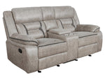 Greer 3-Pc Taupe Manual Recliner Sofa Set