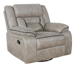 Greer 3-Pc Taupe Manual Recliner Sofa Set