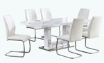 Gudmund 7-Pc White Dining Table Set