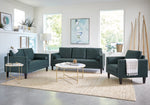 Gulfdale Dark Teal Velvet Sofa