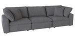 Guthrie Gray Micro-Suede Sofa