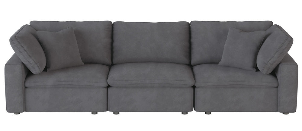 Guthrie Gray Micro-Suede Sofa