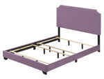 Haemon Light Purple Fabric Upholstered Queen Bed