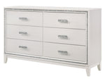 Haiden White Wood 6-Drawer Dresser