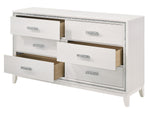 Haiden White Wood 6-Drawer Dresser