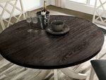 Haleigh Antique White/Dark Walnut Dining Table