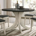 Haleigh Antique White/Dark Walnut Dining Table