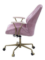 Hamilton Pink Top Grain Leather Swivel Office Chair