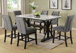 Morwen 7-Pc Gray Counter Height Table Set