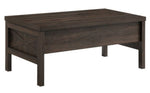 Harel Walnut Wood Lift-Top Coffee Table