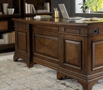 Hartshill Burnished Oak Wood Executive Desk