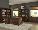 Hartshill Burnished Oak Wood Executive Desk