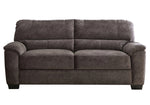 Hartsook 3-Pc Charcoal Grey Velvet Sofa Set