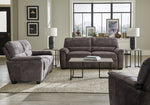 Hartsook Charcoal Grey Velvet 2-Seat Sofa