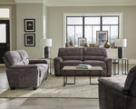 Hartsook Charcoal Grey Velvet Loveseat