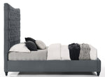 Havanna Dark Gray Fabric Eastern King Platform Bed