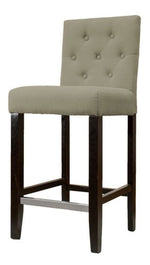 Heather 2 Beige Fabric Counter Height Chairs
