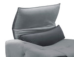 Helix 5-Pc 2-Tone Gray Velvet Power Recliner Sectional