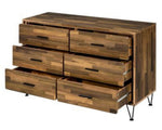 Hestia Walnut Wood 6-Drawer Dresser