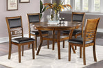 Hilda Walnut Wood Round Dining Table