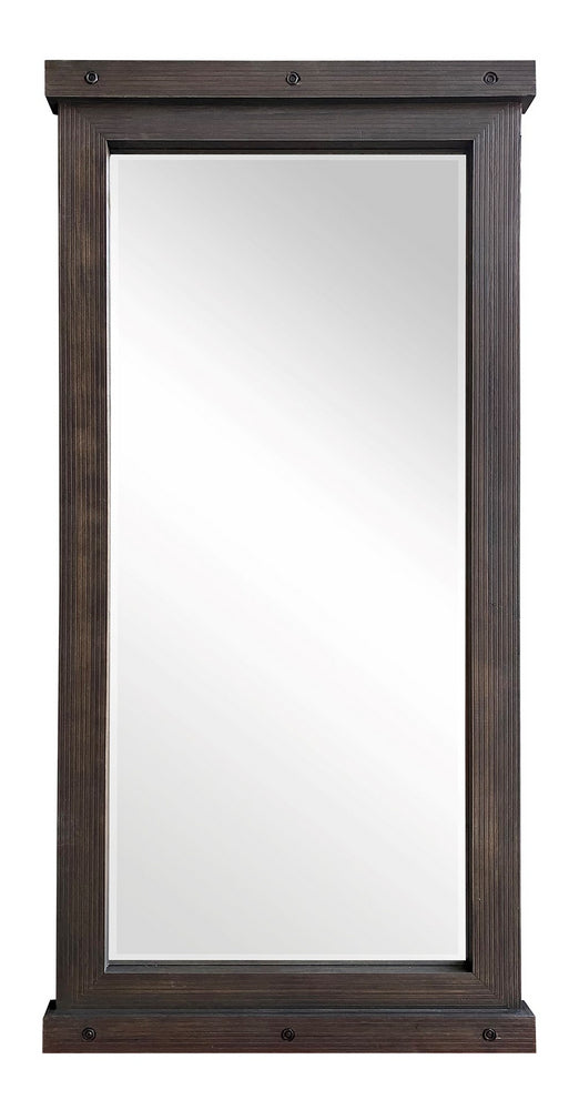 Hilde Dark Brown Wood Accent Mirror