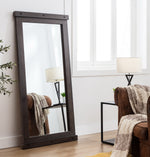 Hilde Dark Brown Wood Accent Mirror