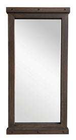 Hilde Light Brown Wood Accent Mirror