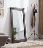 Hilde Light Brown Wood Accent Mirror