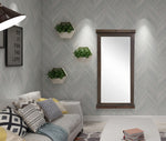 Hilde Light Brown Wood Accent Mirror