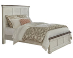 Hillcrest 5-Pc Dark Rum/White Wood Queen Bedroom Set