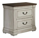 Hillcrest 5-Pc Dark Rum/White Wood Queen Bedroom Set