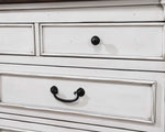 Hillcrest Dark Rum/White Wood 9-Drawer Dresser