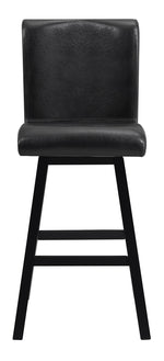 Hillshaw 2 Dark Brown Faux Leather/Wood Bar Chairs