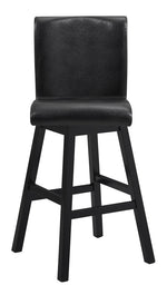 Hillshaw 2 Dark Brown Faux Leather/Wood Bar Chairs