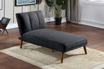 Himani Black Linen-Like Fabric Adjustable Sectional