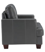 Hinsall Gray Premium Faux Leather Loveseat