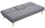 Hobbs Grey Fabric Sofa Bed with Drop-Down Table