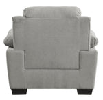 Holleman Gray Textured Fabric Chair