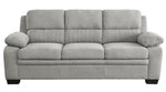 Holleman Gray Textured Fabric Sofa