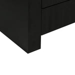 Hump Modern Black Wood 6-Drawer Dresser