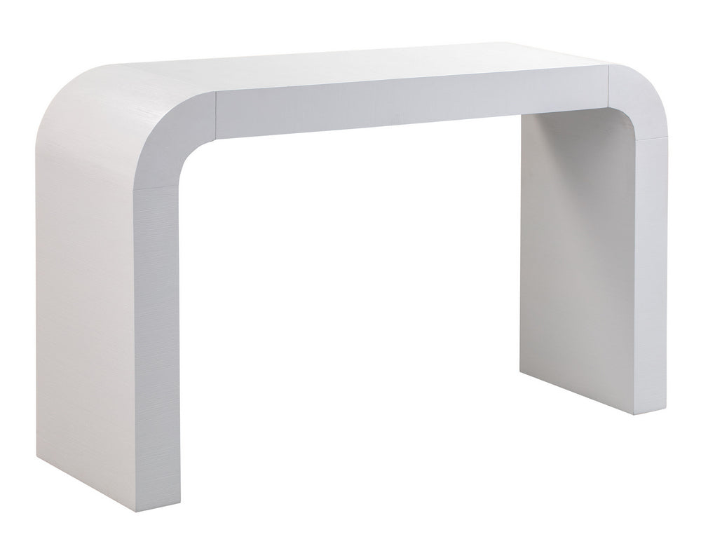 Hump Modern White Wood Console Table